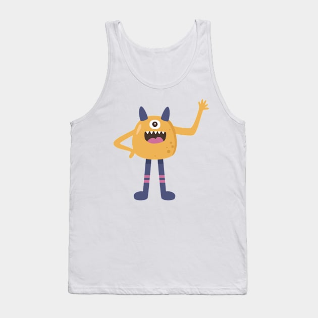 Cute one eye monster Tank Top by Vizzzual